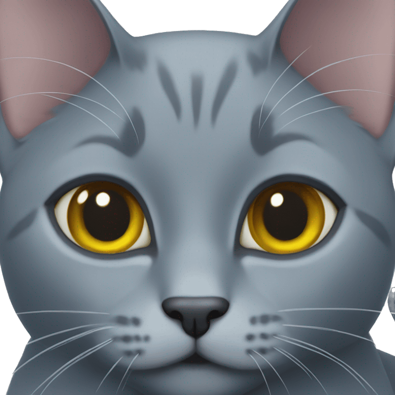 russian blue cat emoji