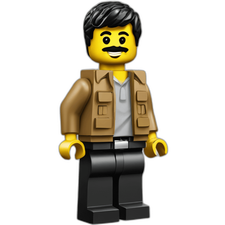 el chapo smiling full body lego emoji