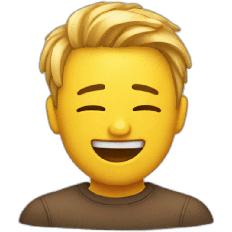 Emoji qui pleure de rire  emoji