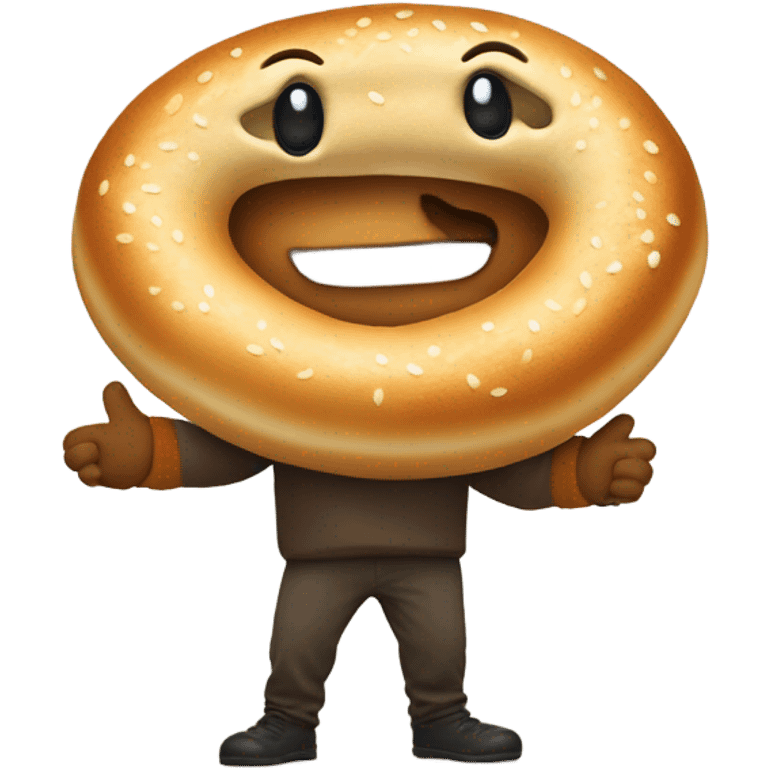 Bagel man stealing vibes  emoji