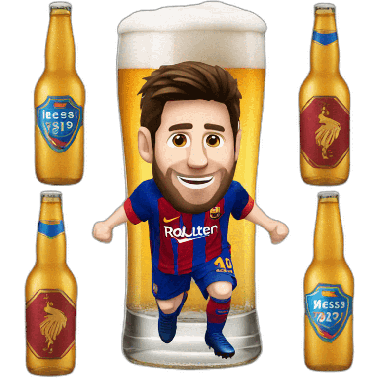 Messi beer emoji