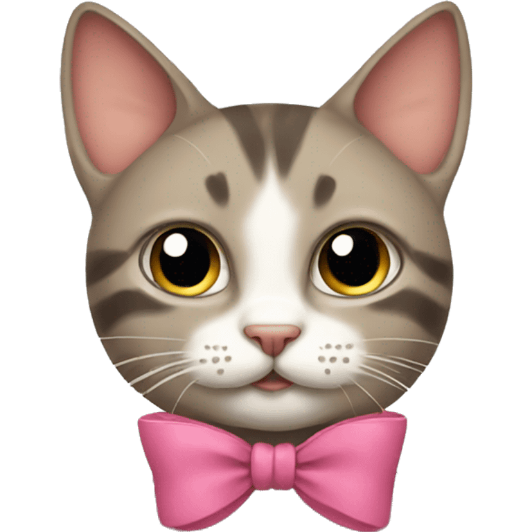 Cat with bow emoji