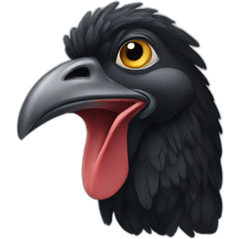 black chicken emoji