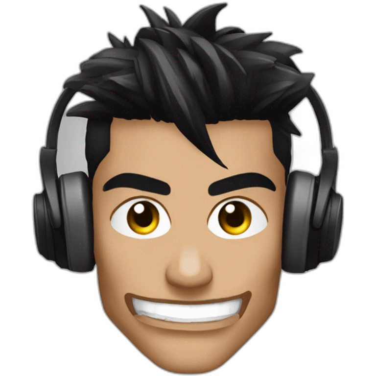 Zyzz escuchado música con unos auriculares  emoji