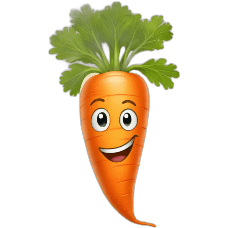 happy carrot emoji