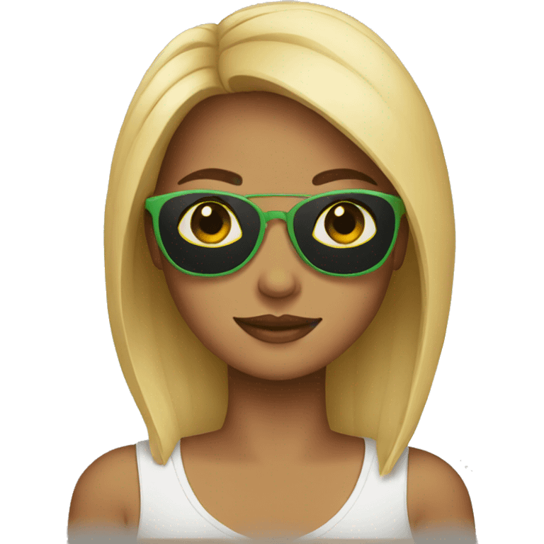 Girl with sunglasses  emoji