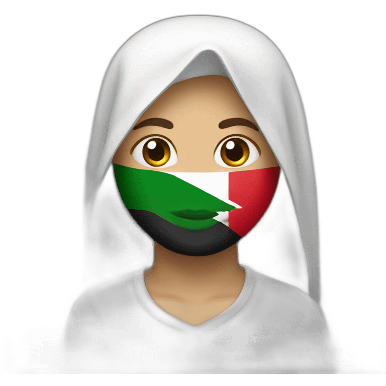 Tunisian with Palestine flag emoji