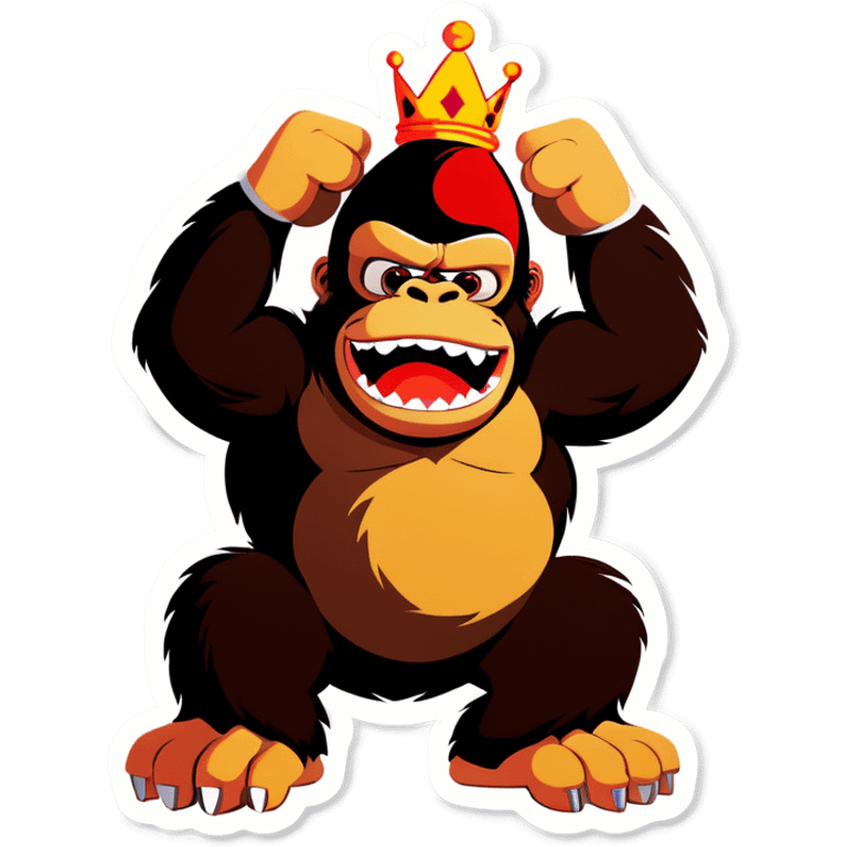 Cute king kong emoji