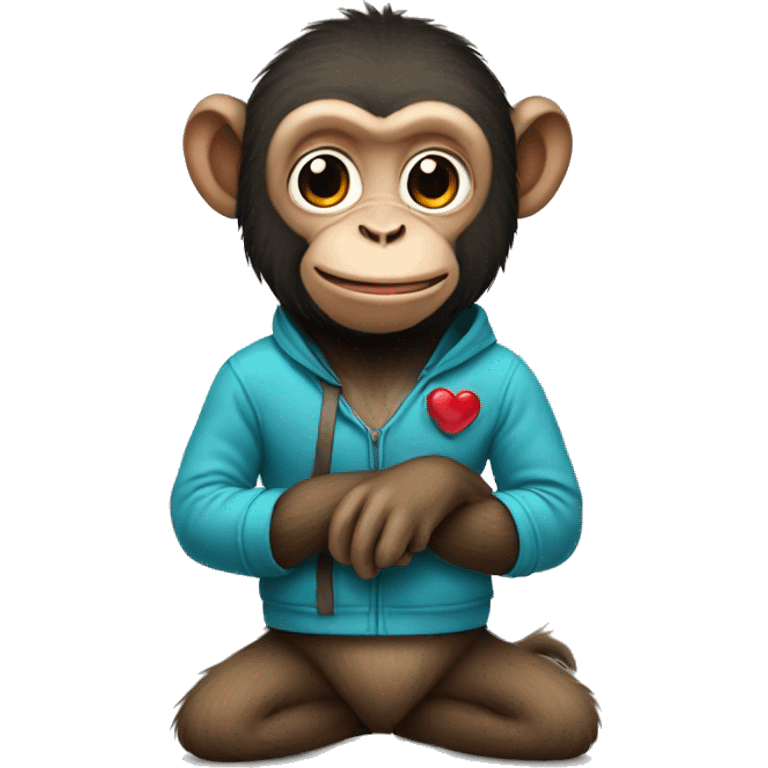 monkey love emoji