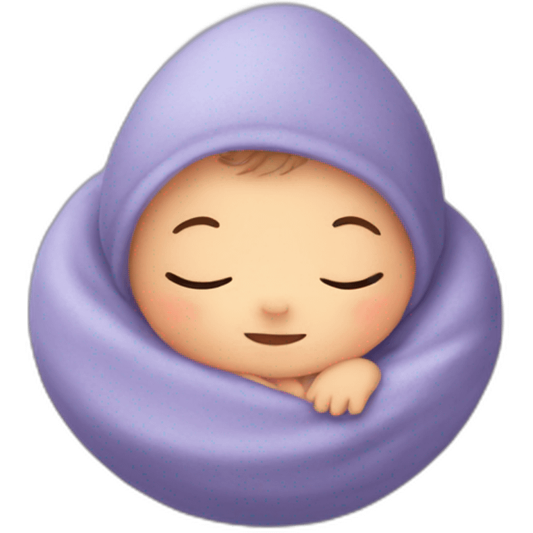 The newborn surrounded by stars emoji