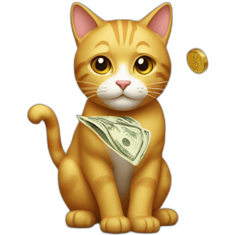 Money cat emoji