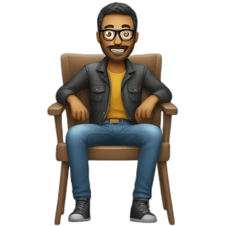 photographer on a chair emoji