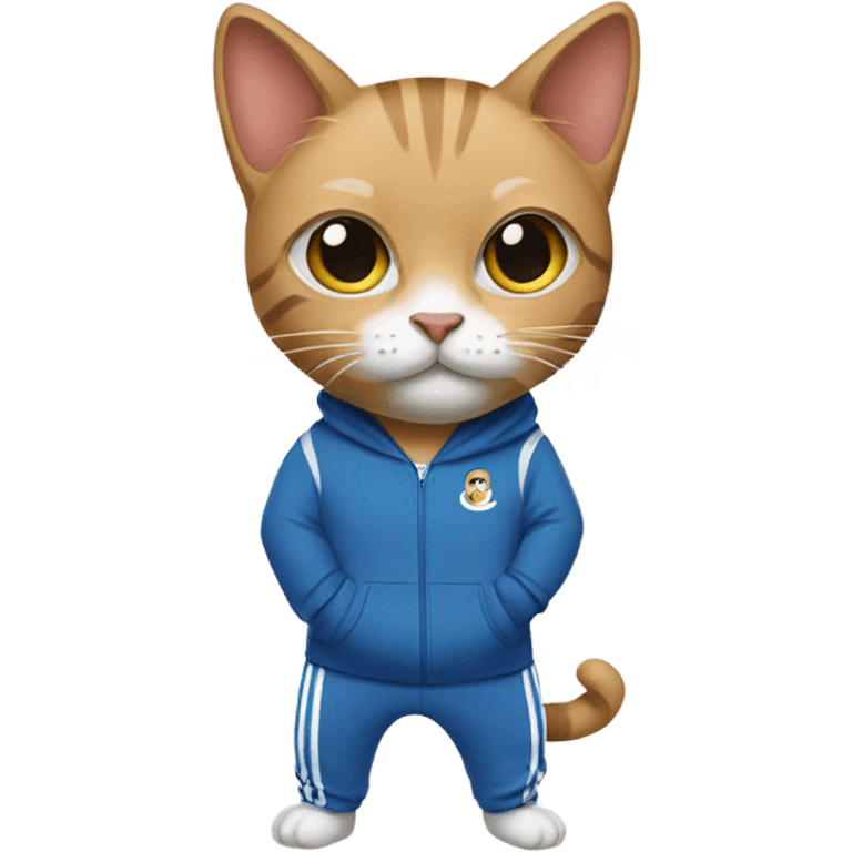 Cat in tracksuit emoji