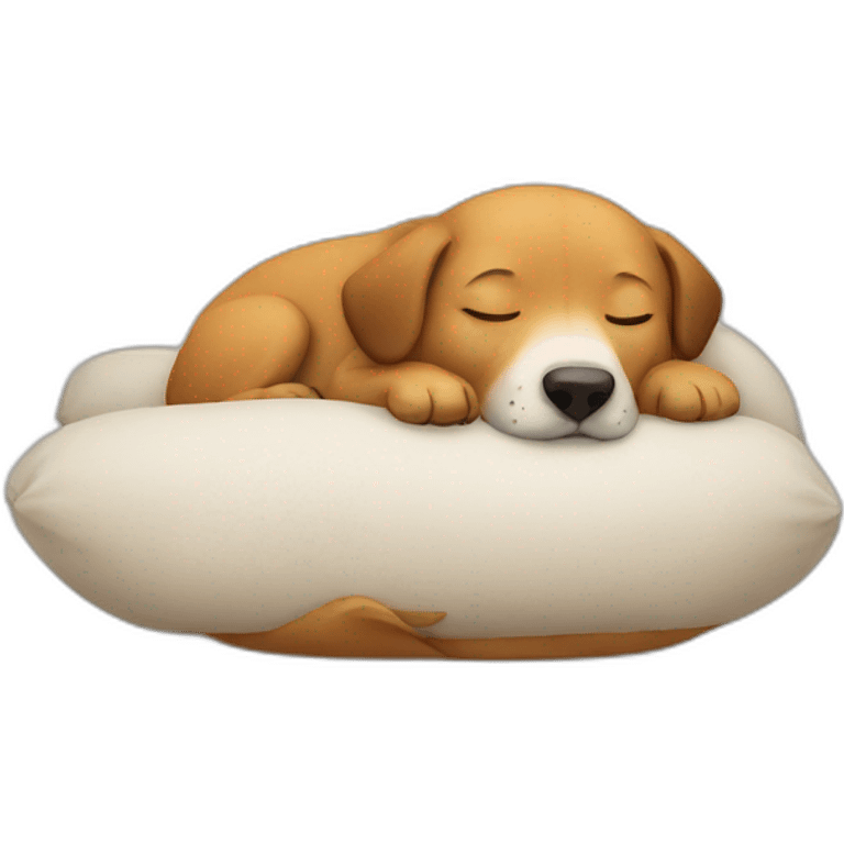 Dog sleeping emoji