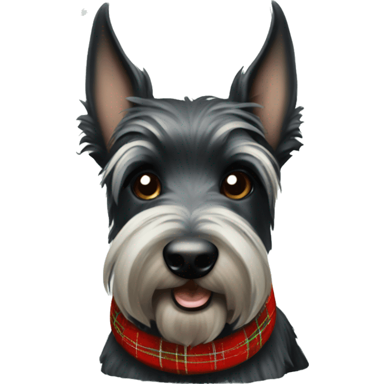 Scottish terrier Christmas  emoji