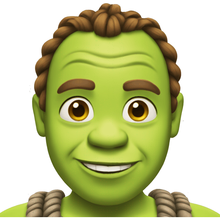 Shrek with braids emoji