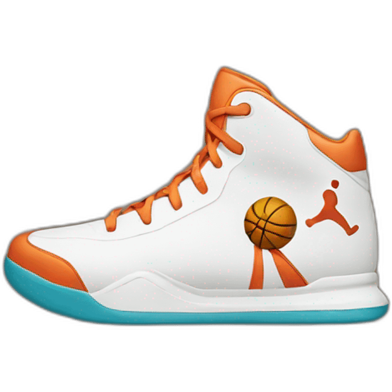 Sneaker playing basketball emoji