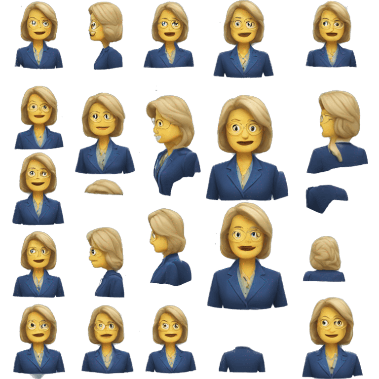 65 year old female ceo with blue blazer emoji