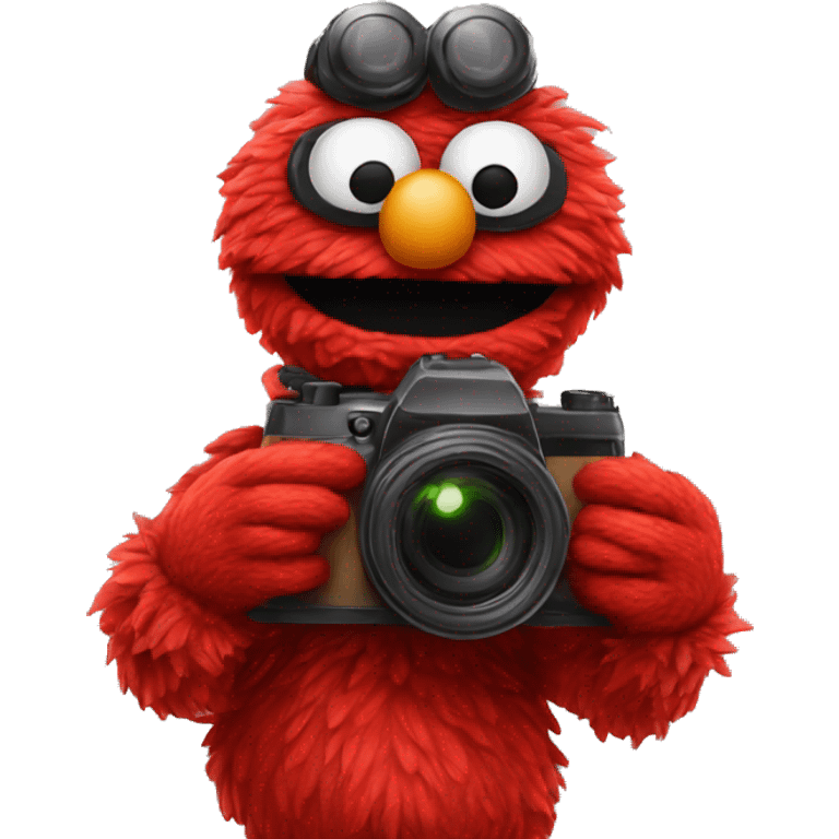 elmo with camera emoji