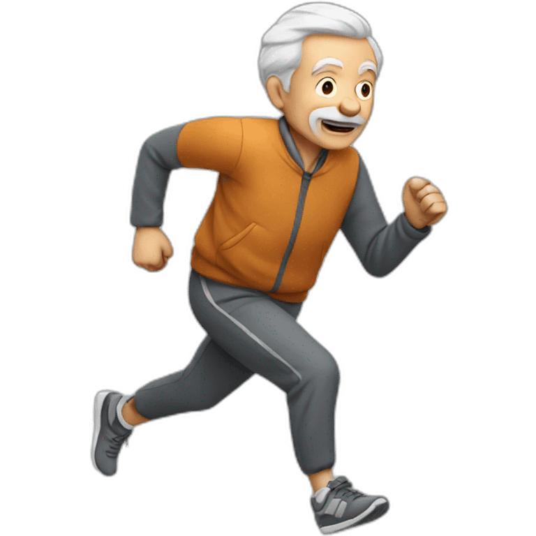 OLD MAN RUNNING emoji