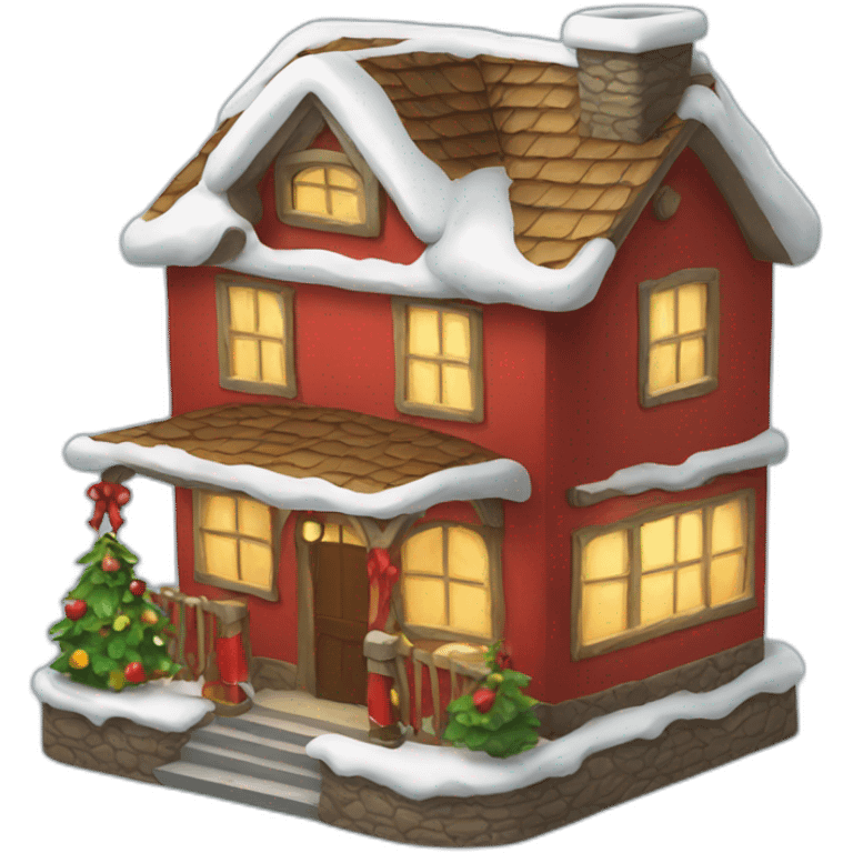 cristmas house emoji