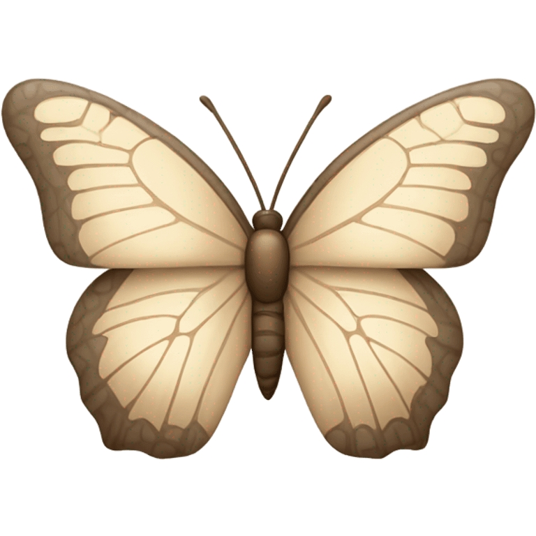 beige butterfly emoji