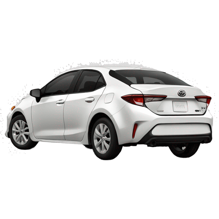 white 2023 toyota corolla emoji