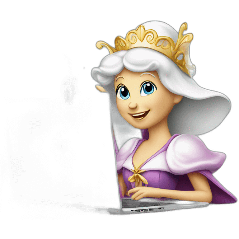 fairy godmother designer laptop beer emoji