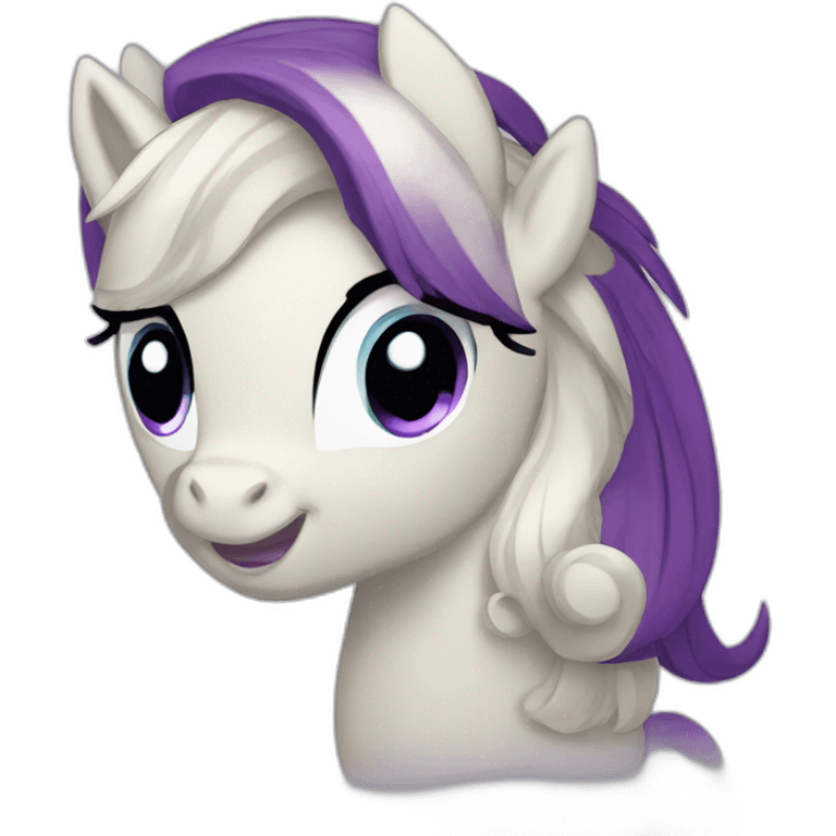 Rarity from my little pony emoji