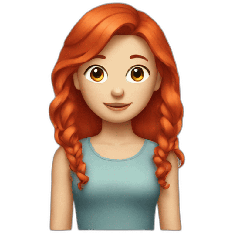 Red head girl emoji