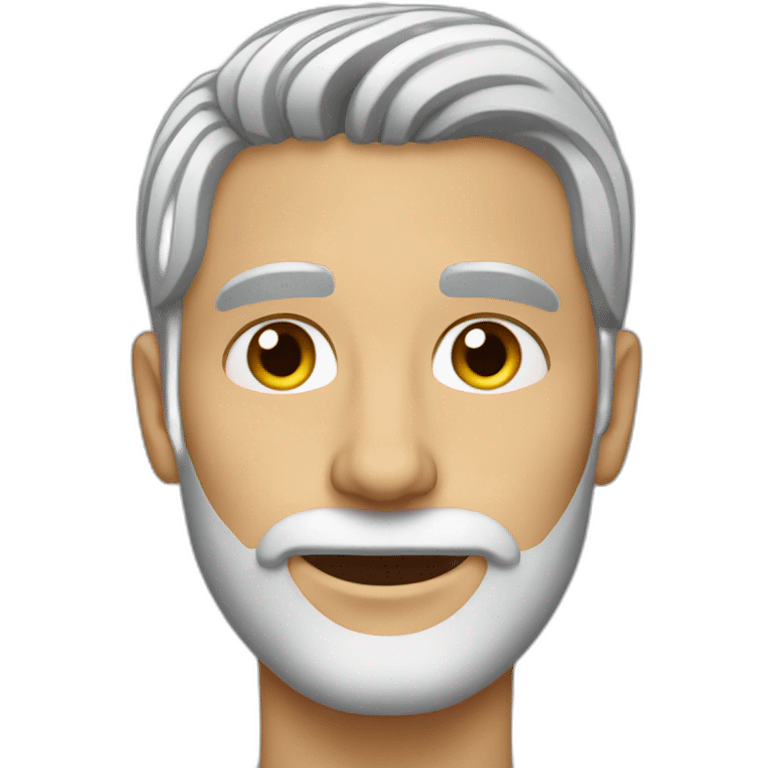 Men-grey-hair-without-beard-and-cat emoji