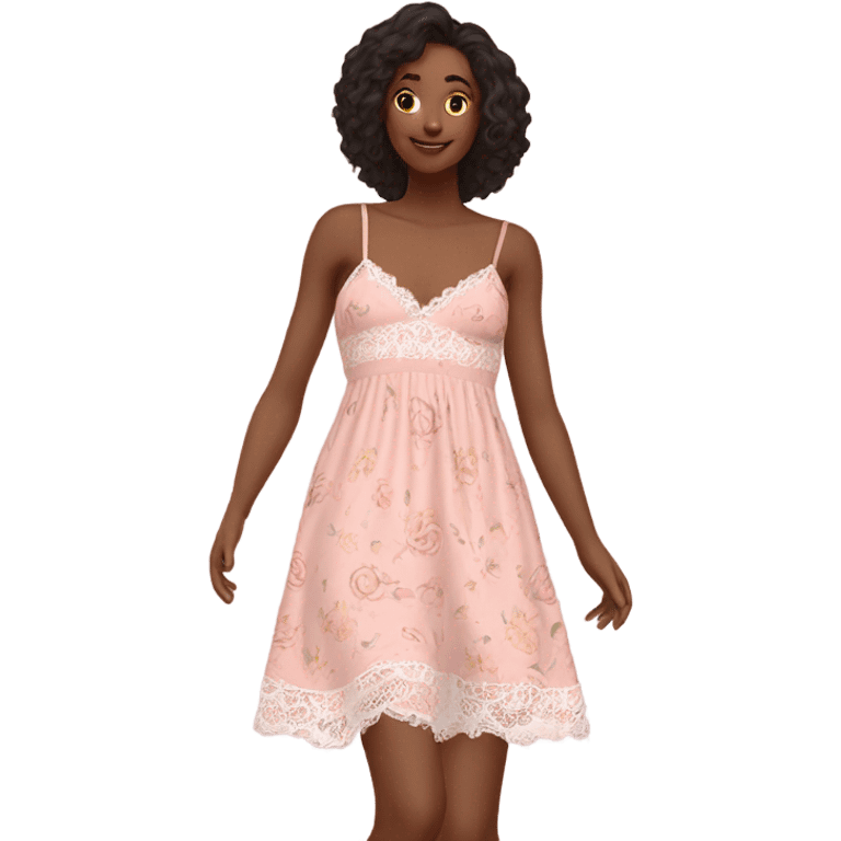 LoveShackFancy pink sundress emoji