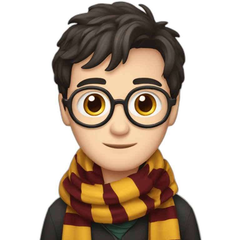 harry potter with scarf emoji