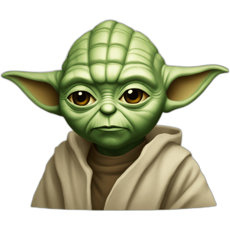 Yoda tenant un cœur dans les mains emoji