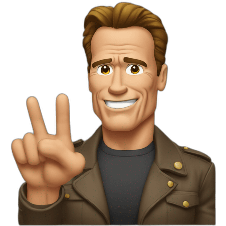 Arnold Schwarzenegger salute emoji