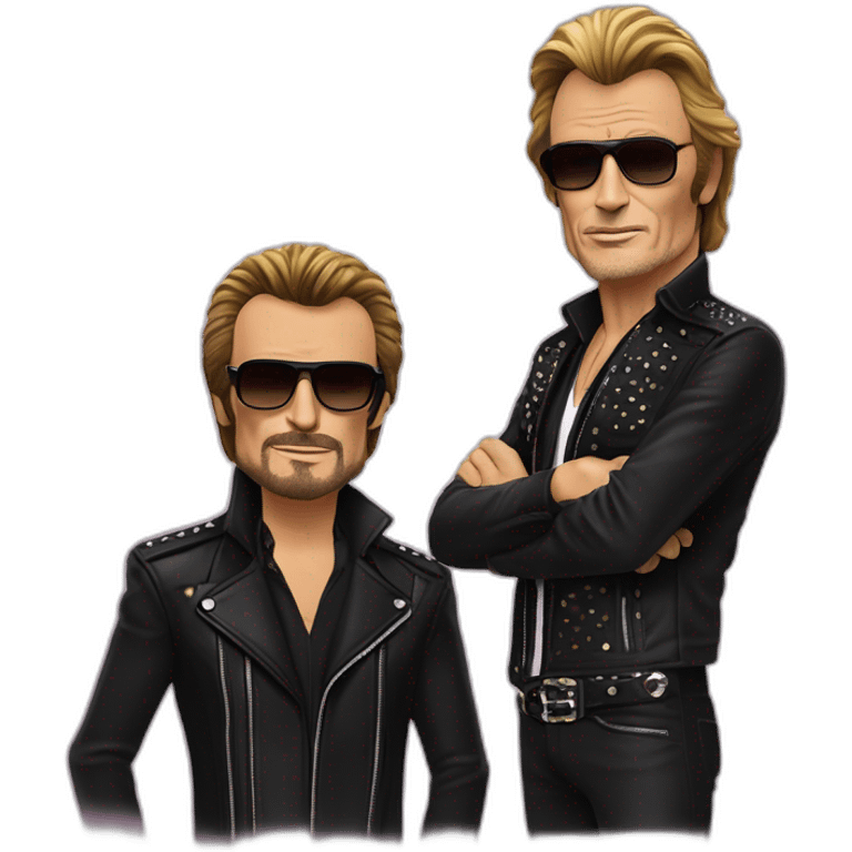 johnny hallyday et Benoit Bussiere emoji