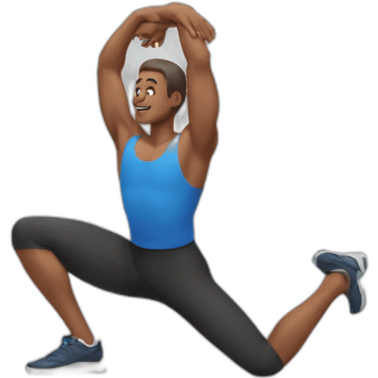 stretching man emoji