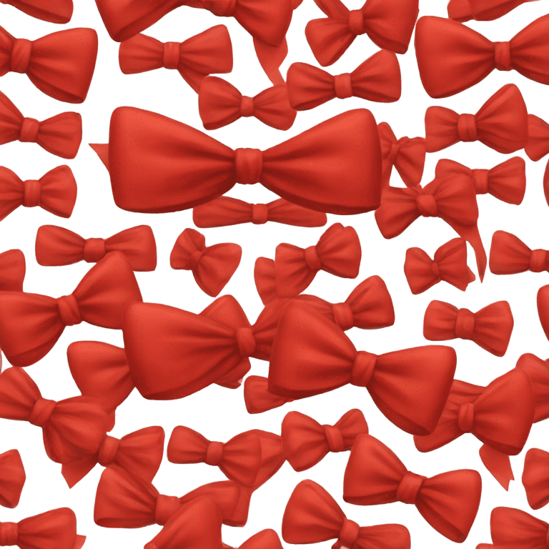 Red bow  emoji