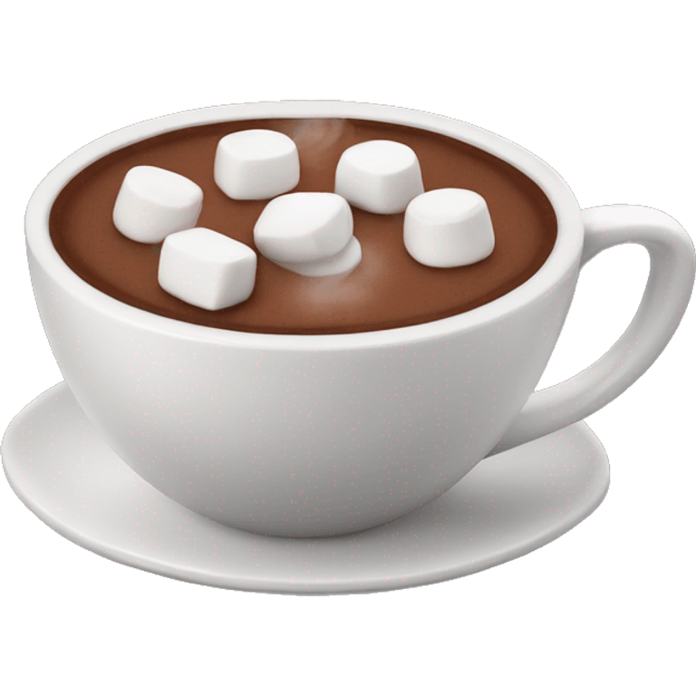 Hot chocolate with marshmallows  emoji