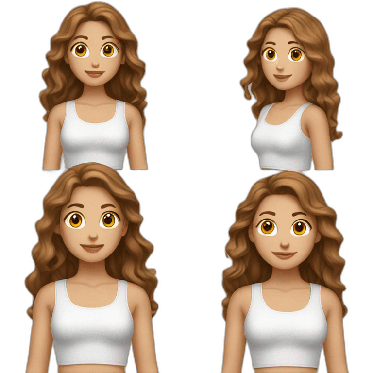 white-girl-with-long-wavy-brown-hair-wearing-crop-top emoji