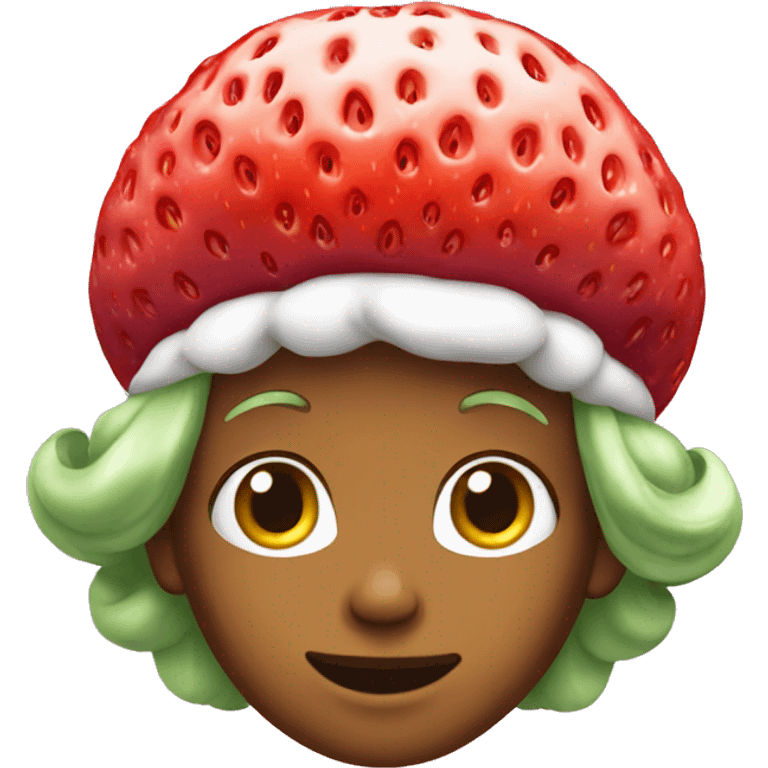 Strawberry shortcake emoji