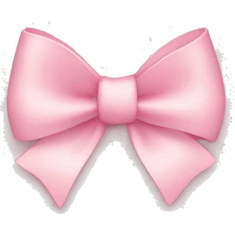 A light pink bow on a heart  emoji