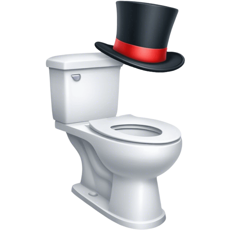 skibidi toilet in a tophat emoji