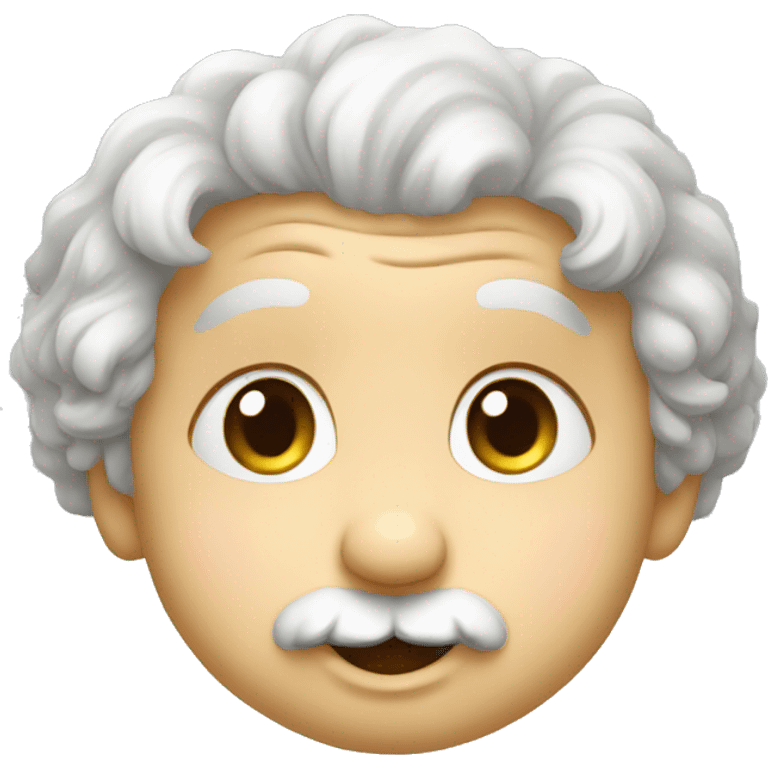 albert einstein happy baby face emoji