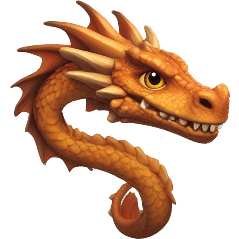 Dragones anaranjados emoji