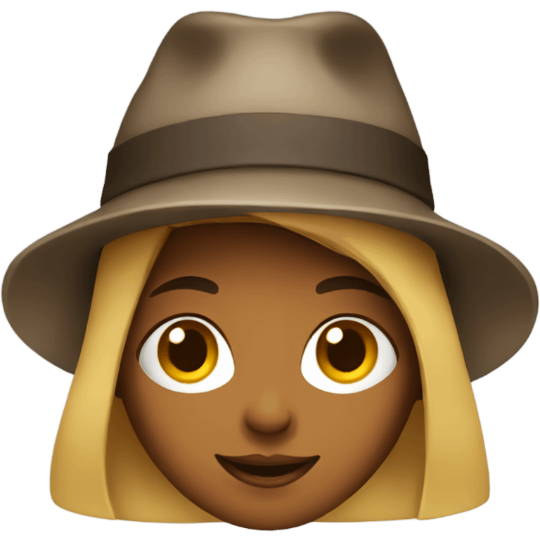 Girl wearing hat emoji