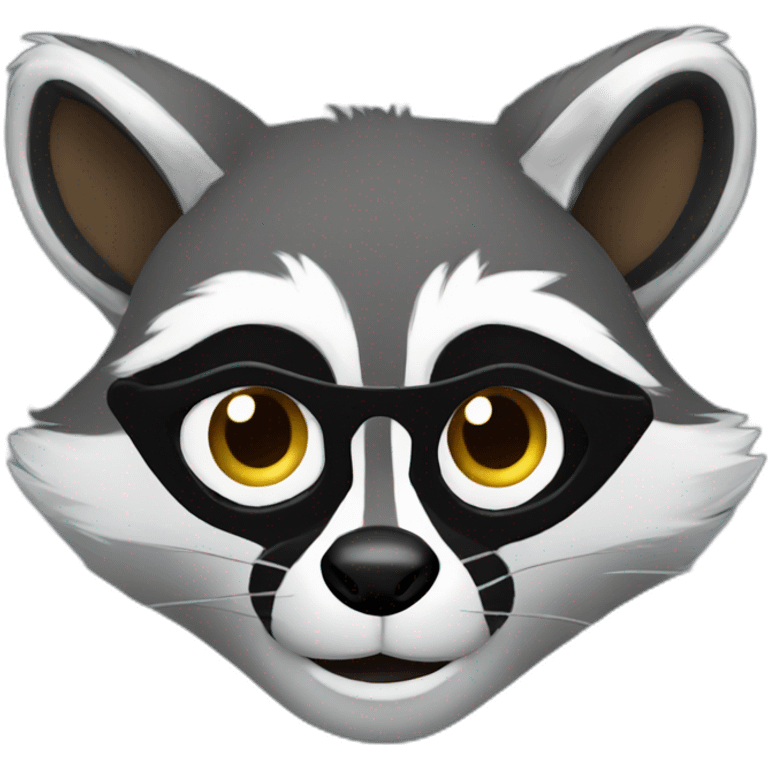 sly raccoon emoji