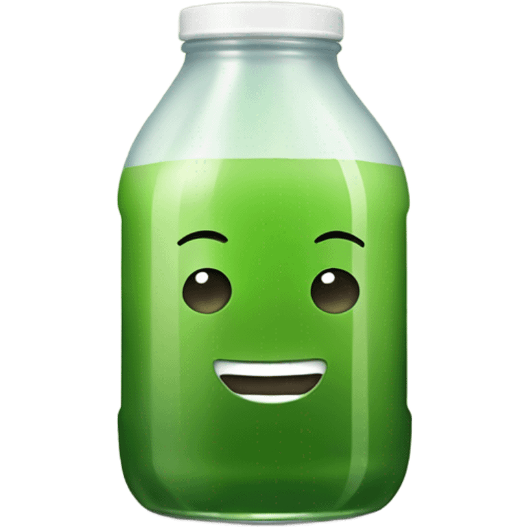 Bottled green juice emoji