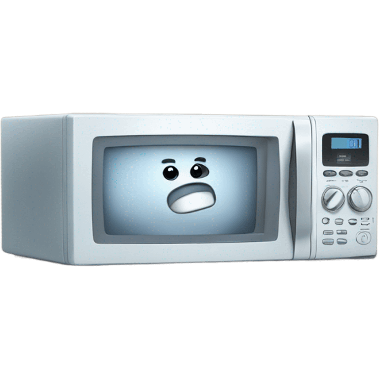 Ice spice holding a microwave  emoji