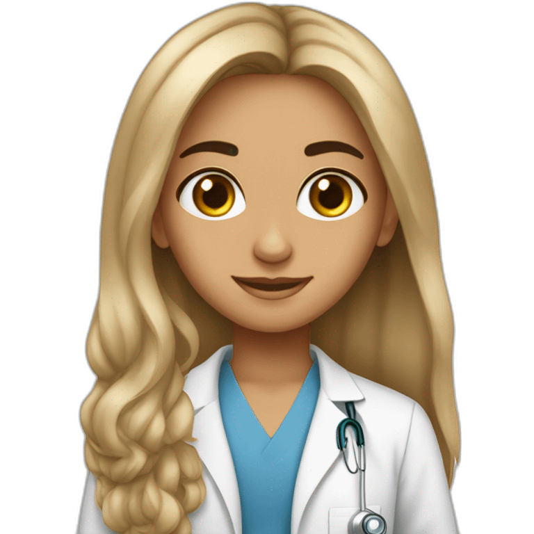 Jewish girl long hair with ophthalmologist tanned skin Arabic boy emoji